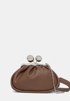 Weekend Max Mara geanta de piele MILVANEW culoarea maro, 2525516025600 imagine