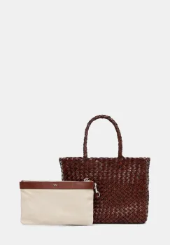 Weekend Max Mara geanta shopper de dama din piele AORLI imagine