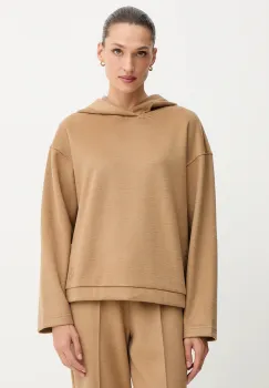 Weekend Max Mara hanorac din amestec de lana OSCURI culoarea verde, cu gluga, uni, 2525926012600 imagine