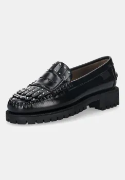 Weekend Max Mara mocasini de piele Weekendanlug culoarea negru, cu platforma, 2525526015600 imagine