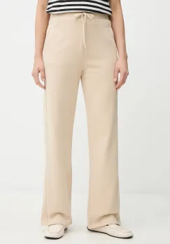 Weekend Max Mara pantaloni de trening VOLIERA culoarea bej, uni, 2615781021600 imagine
