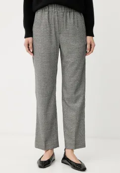 Weekend Max Mara pantaloni din lana HATELEY culoarea negru, drept, high waist, 2525136022600 imagine