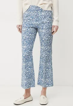 Weekend Max Mara pantaloni femei, culoarea violet, evazati, medium waist, 2515131122600 imagine