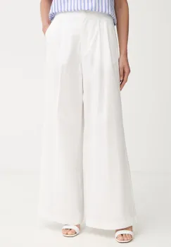 Weekend Max Mara pantaloni palazzo pentru femei, din bumbac BENDA imagine