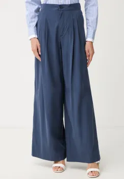 Weekend Max Mara pantaloni palazzo pentru femei, din bumbac BENDA imagine