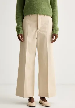 Weekend Max Mara pantaloni pentru femei cu bumbac WKDURIAL imagine