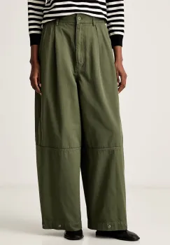 Weekend Max Mara pantaloni pentru femei din bumbac WKDBACCA imagine