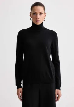 Weekend Max Mara  pulover cu guler inalt pentru femei cu amestec de matase WKDKIKU imagine