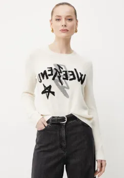 Weekend Max Mara pulover de casmir femei, culoarea bej, light, 2515361011600 imagine