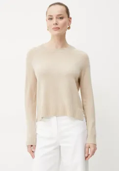 Weekend Max Mara pulover de casmir femei, culoarea bej, light, 2515361021600 imagine