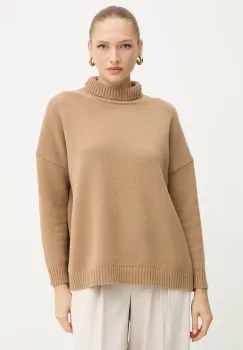 Weekend Max Mara pulover de lana BORGIA culoarea verde, cu guler, 2525366112600 imagine