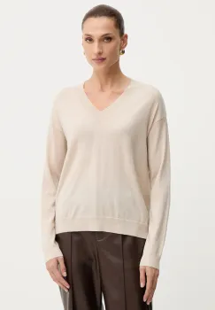 Weekend Max Mara pulover de lana FIOCCHI culoarea bej, light, 2525366042600 imagine