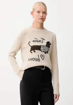 Weekend Max Mara pulover de lana NITRA culoarea bej, 2525366292600 imagine