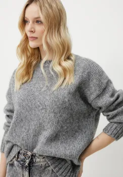 Weekend Max Mara pulover din amestec de lana femei, culoarea gri, 2515361091600 imagine