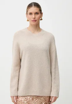 Weekend Max Mara pulover din amestec de lana PESCO culoarea bej, 2615361161600 imagine