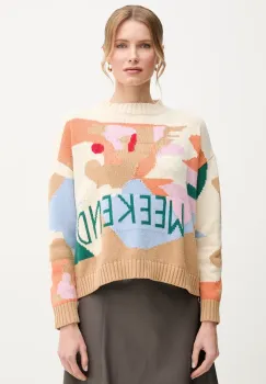 Weekend Max Mara pulover femei, culoarea bej, 2515361181600 imagine