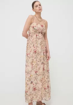 Weekend Max Mara rochie culoarea bej, maxi, evazati imagine