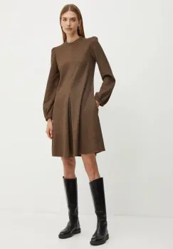 Weekend Max Mara rochie culoarea maro, mini, evazati, 2425626072600 imagine