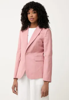 Weekend Max Mara Sacou cu un singur rand de nasturi de dama cu amestec de in ORCHE imagine