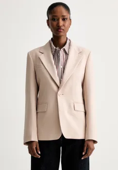 Weekend Max Mara sacou cu un singur rand de nasturi pentru femei din lana WKDLAMINE imagine
