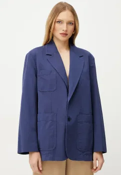Weekend Max Mara sacou culoarea bleumarin, un singur rand de nasturi, uni, 2515041052600 imagine