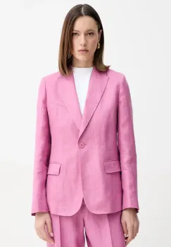 Weekend Max Mara sacou de in culoarea roz, un singur rand de nasturi, uni, 2515041012600 imagine
