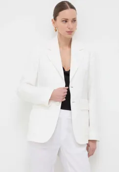 Weekend Max Mara sacou din amestec de in culoarea bej, un singur rand de nasturi, uni 2415040000000 imagine