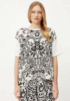 Weekend Max Mara tricou din amestec de matase femei, culoarea bej, 2515941082600 imagine