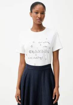 Weekend Max Mara tricou din bumbac ARA culoarea alb, 2525976041600 imagine