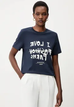 Weekend Max Mara tricou din bumbac CLOWN culoarea bleumarin, 2525976012600 imagine