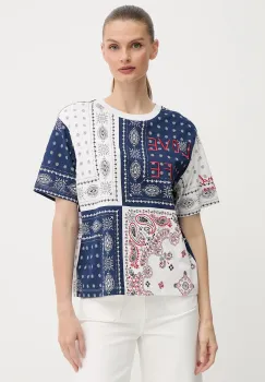 Weekend Max Mara tricou din bumbac culoarea alb, 2525976051600 imagine