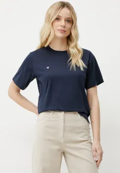 Weekend Max Mara tricou din bumbac femei, culoarea albastru marin, 2515971031600 imagine