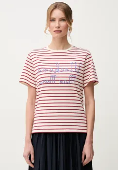 Weekend Max Mara tricou din bumbac femei, culoarea bej, 2515971042600 imagine