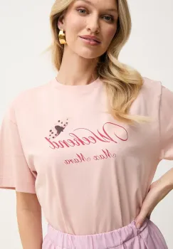 Weekend Max Mara tricou din bumbac femei, culoarea portocaliu, 2515971032600 imagine