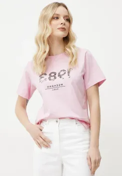 Weekend Max Mara tricou din bumbac femei, culoarea roz, 2515971041600 imagine