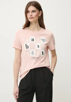 Weekend Max Mara tricou din bumbac femei, culoarea roz, 2515971052600 imagine