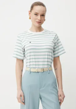 Weekend Max Mara tricou din bumbac femei, culoarea verde, 2515971031600 imagine