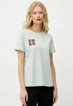 Weekend Max Mara tricou din bumbac femei, culoarea verde, 2515971051600 imagine