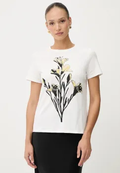 Weekend Max Mara tricou din bumbac GUGLIA culoarea alb, 2525976031600 imagine