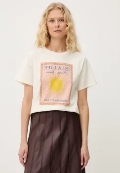 Weekend Max Mara tricou din bumbac PANTERA imagine