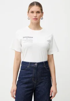 Weekend Max Mara tricou din bumbac TENUE culoarea alb, 2615971051600 imagine