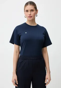 Weekend Max Mara tricou din bumbac VENACO culoarea bleumarin, 2615971031600 imagine