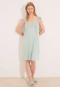 women'secret camasa de noapte culoarea verde, 3639172 imagine