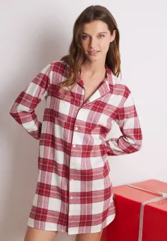 women'secret camasa de pijama MICKEY femei, culoarea bordo, 4448051 imagine
