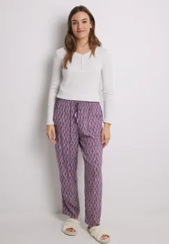 women'secret pantaloni de pijama femei, culoarea violet, 3709650 imagine