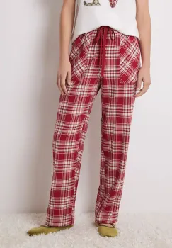 women'secret pantaloni de pijama MIX AND MATCH LOVE ACTUALLY femei, culoarea rosu, 3708469 imagine