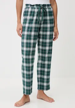 women'secret pantaloni pijama bumbac culoarea verde, bumbac, 3702291 imagine