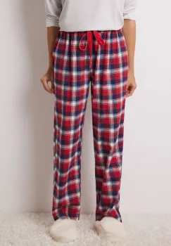 women'secret pantaloni pijama bumbac MIX AND MATCH PERFECT MATCH culoarea rosu, bumbac, 3708470 imagine