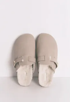 women'secret papuci de casa MM COSMIC culoarea bej, 4992561 imagine