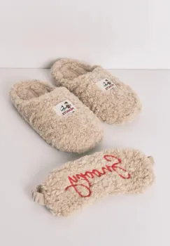 women'secret papuci MULTI WILD RED culoare bej 4992597 imagine